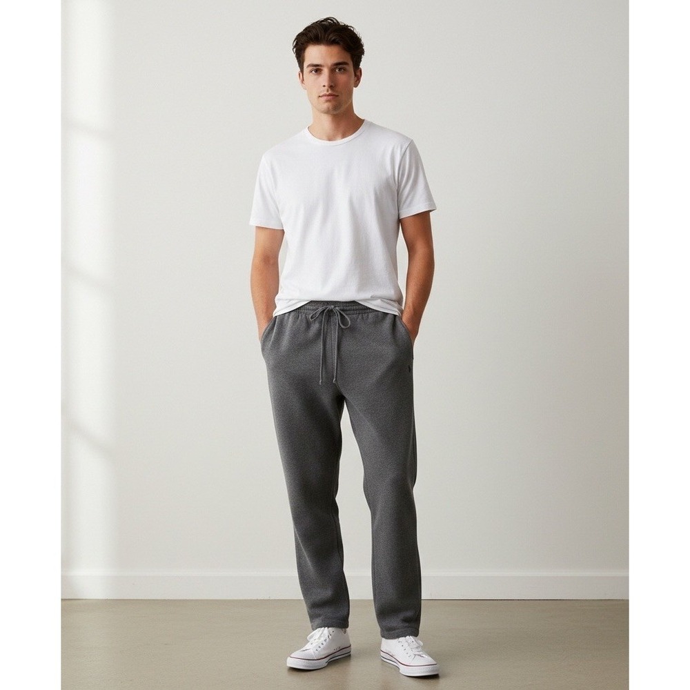 Polo Ralph Lauren‎ Mens Straight Leg Charcoal Gray Lounge Pants Sweatpants 2XL